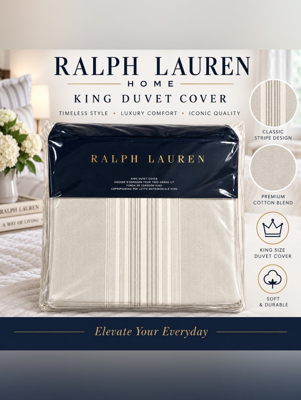 Ralph Lauren King Duvet Cover NIP